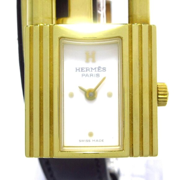 HERMES Kelly Watch Black Women's Wrist Watch 797-082225 - Picture 1 of 13
